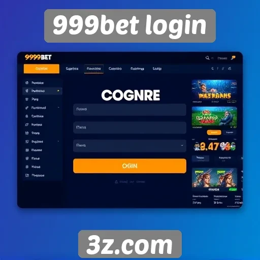 Análise da interface de usuário do site 999bet login